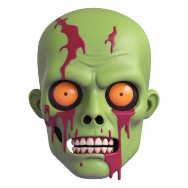 ZOMBIE MAN FACE sticker