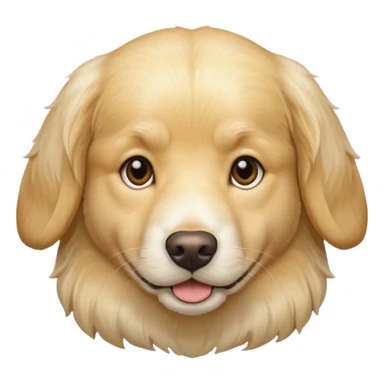english cream golden retriever “healthy” sticker