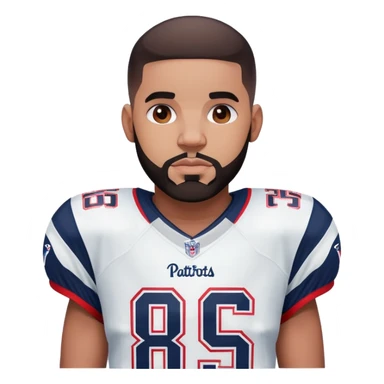 White Drake Maye patriots sticker