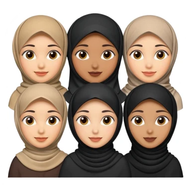 hijab women sticker