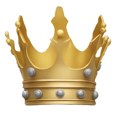 king's crown amidst laurel wreath sticker