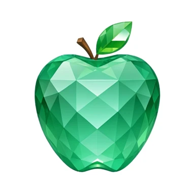 Minecraft diamond Apple style emoji sticker