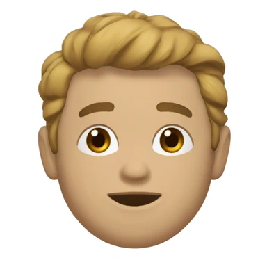  CHICO CON PELO CLARO Y LUNres EN LAS MEJILLAS sticker