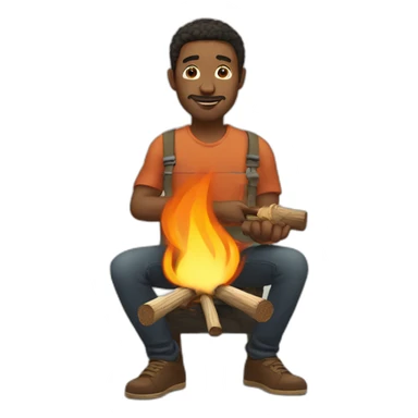 Man make fire With firestick sticker