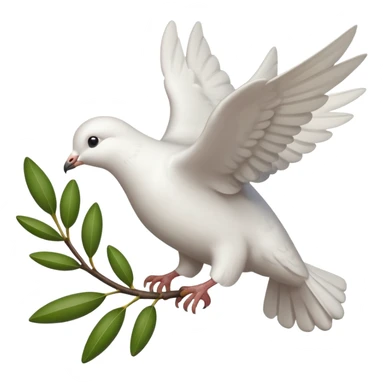 dove flying with olive branch sticker