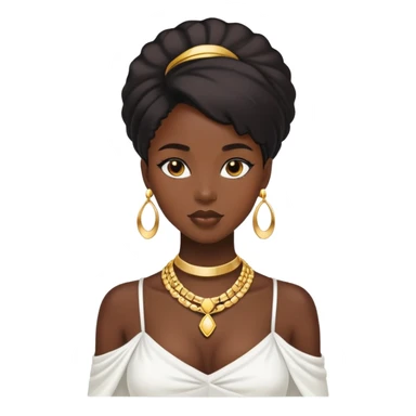 luxurious black girl sticker
