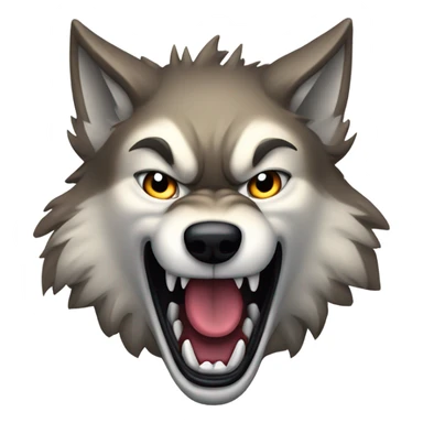 Raving wolf  sticker