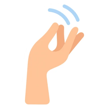 icon of the 'nah hareketi' gesture, hand under chin, fingers flicking, flat design, no text sticker