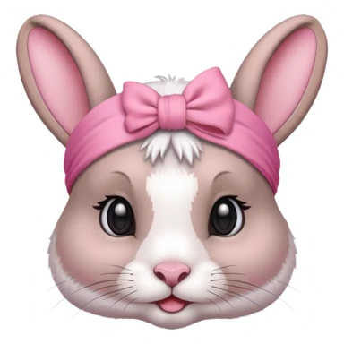 Rabbit with  head band  sticker