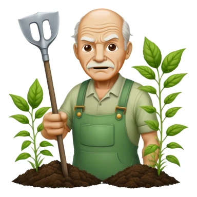 Gardener old Bob kill weeds from the toxic avenger sticker
