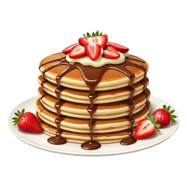 Nutella strawberry pancake sticker