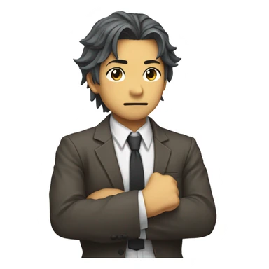 Shinzou wo sasageyo fist on chest sticker