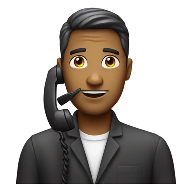 telephone call picker only  sticker