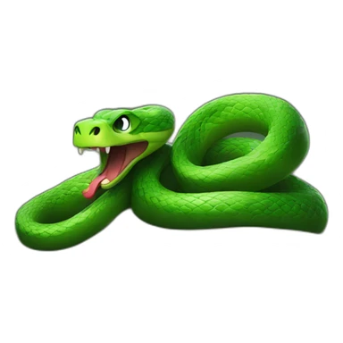 snake on the rock sticker