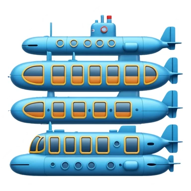 submarine floorplan, interior cutaway, labeled rooms, technical drawing, flat simple emoji style sticker