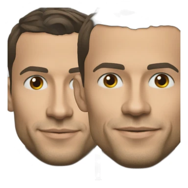 Macron avec cristiano Ronaldo sticker