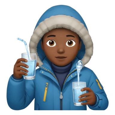 Antarctica person, eskimo glass sticker