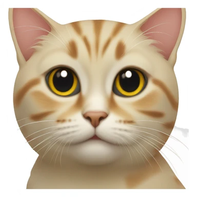 Cat with duck face sticker