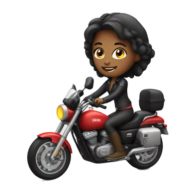 Girl on Motorcycle  sticker