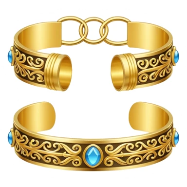 Golden cuffs sticker