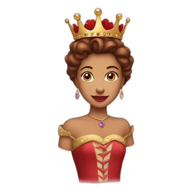 Queen heart sticker