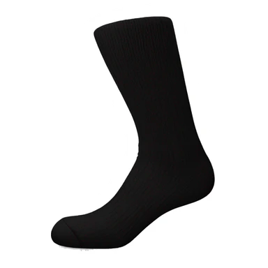  Plain Black long socks sticker
