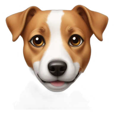 Jack Russell face fat sticker