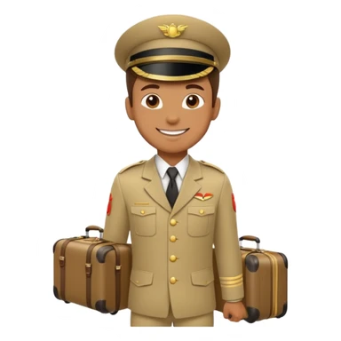 bellboy luggage car sticker
