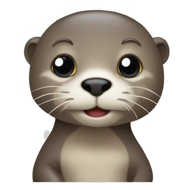 Otter with sudoku sticker