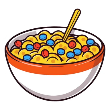 Bowl of cereal  sticker