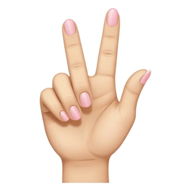 Hand with only middle finger, thumb, and pinky out sticker