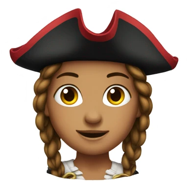 Female pirate  sticker