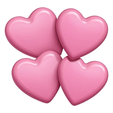 pink hearts and pink candy sticker