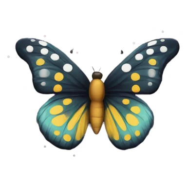 Butterfly with dots  sticker