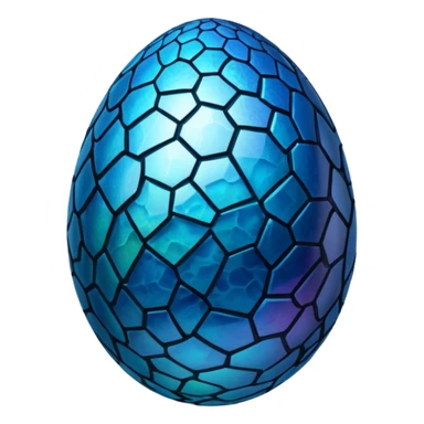 cracked cracked cracked blue dragon egg 3  sticker