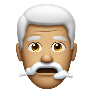 man foaming at the mo sticker