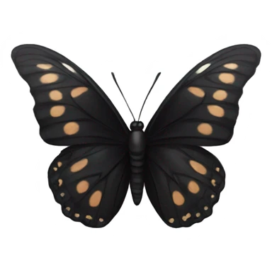 Black butterfly  sticker