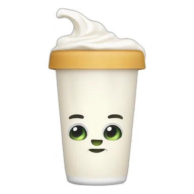 sour cream bottle with a human hand doing thumbs down sticker