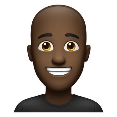 make a person who is smilling with eyes that looks like coke zero its doing a thumbs up sticker