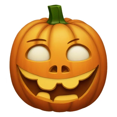 silly jack-o-lantern  sticker