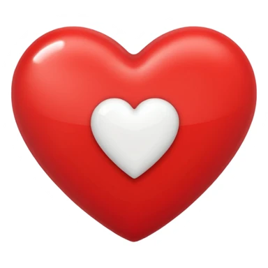 red heart with a white plus on it not a cross sticker