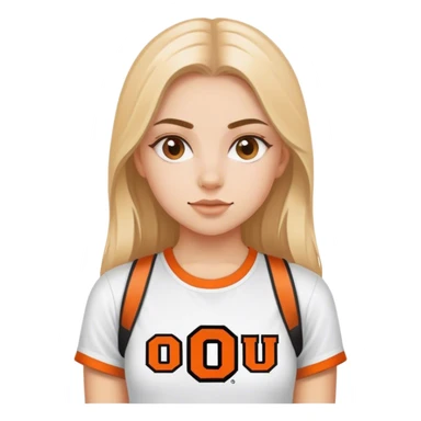 Oklahoma state university theta girl sticker