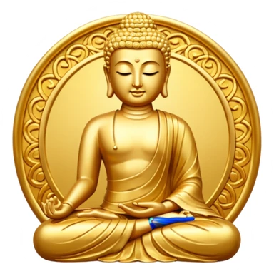 Golden Buddha sticker