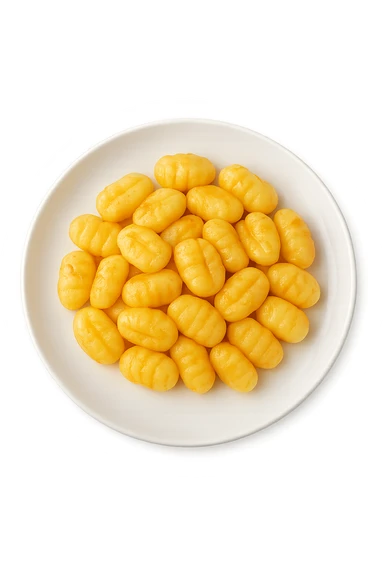 Gnocchi cucinati in un piatto sticker