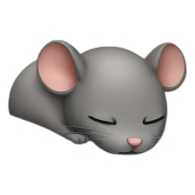 sleeping in tiny bad little silly mouse sticker