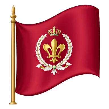 Bandera Aspa de borgoña del imperio e sticker