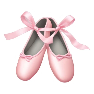 light pink christmas ballet shoes sticker