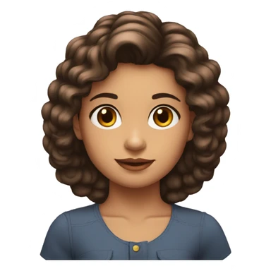 Una niña de pelo corto morena q sticker