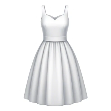 white dress sticker