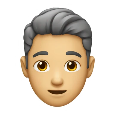 face hands under the chin sticker